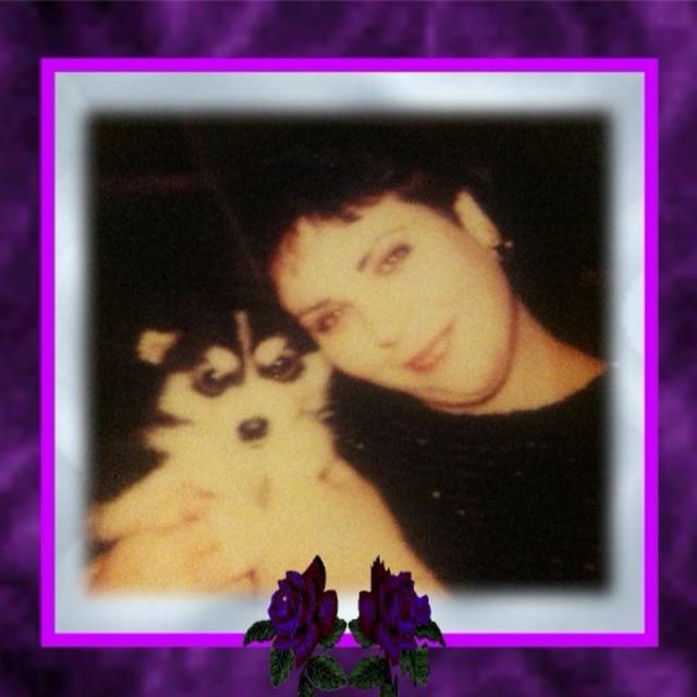 Lynda Ste. Jhourre' and the first Alaskan Malamute puppy she ever bred in 1982.
